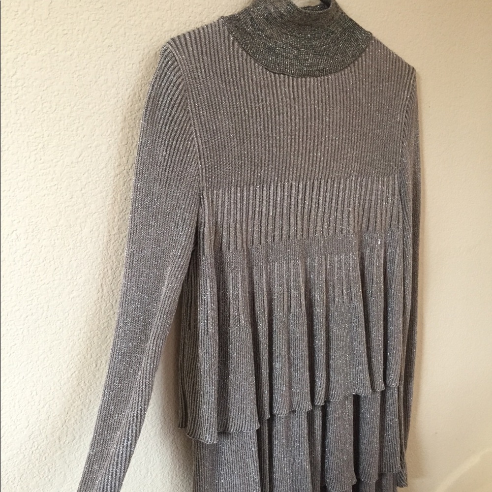 Zara shimmer layer dress